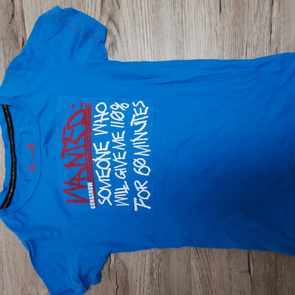 Two Gongshow Hockey tees, barely worn, s-xs